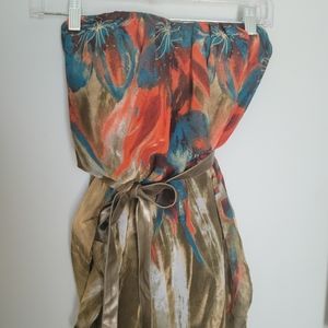 Poetry Bohemian Strapless Belted Blouse